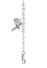 lovely silver crucifix charm baby christening bracelets